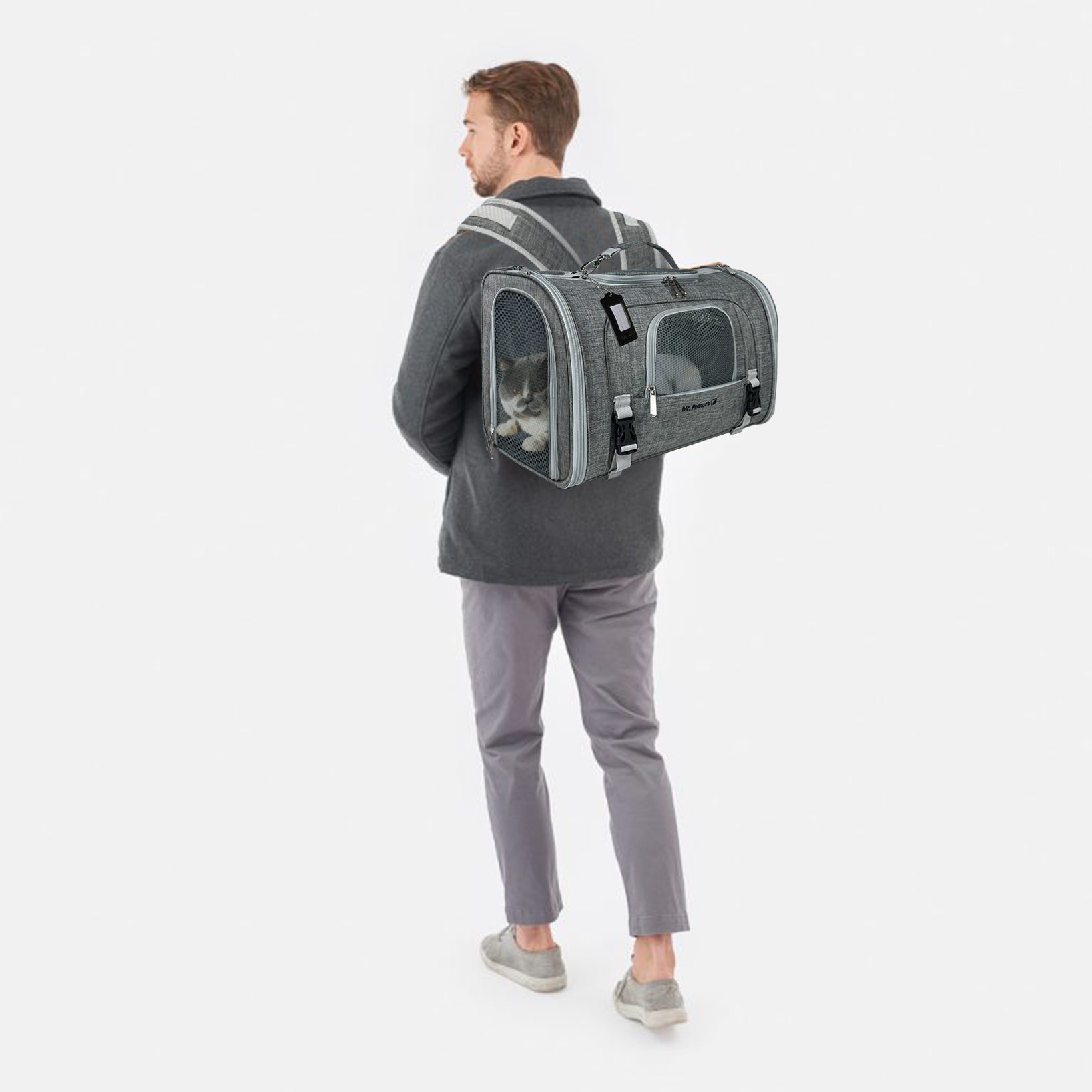 Mr. Peanut's Monterey Series Airline Compliant Horizontal Backpack Pet Carrier