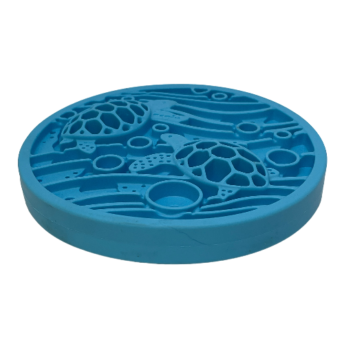 Turtle eMat-Mini Lick Mat with Suction Cups - Small Dogs & Cats | USA